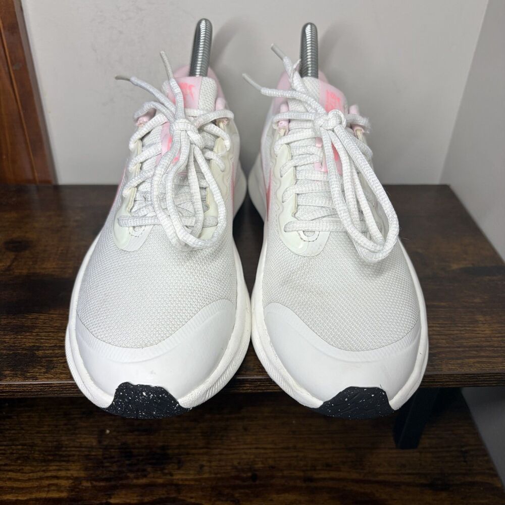 Nike Star Runner 3 DQ0662-100 White Pink Running Shoes Girls 4Y Womens 5.5 - Picture 5 of 6